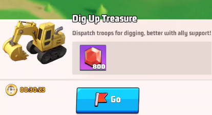 Dig up treasure