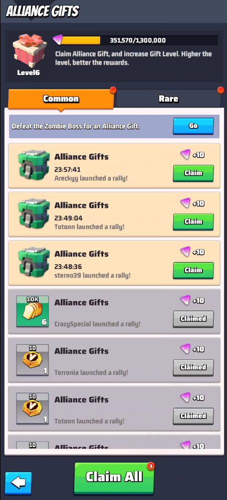 Alliance Gifts Common