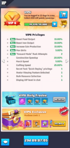 VIP Program – Invest your diamonds in the VIP program to ensure some ...