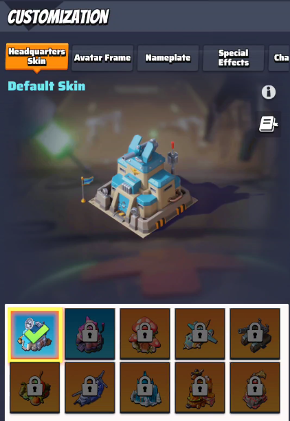 Headquarters Customization