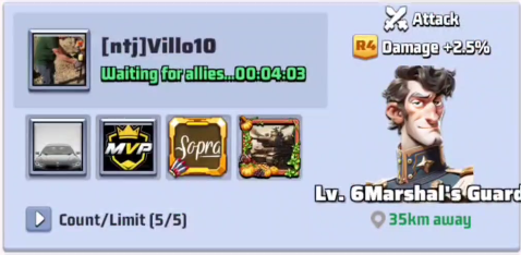 Alliance rally with damage boost for R4