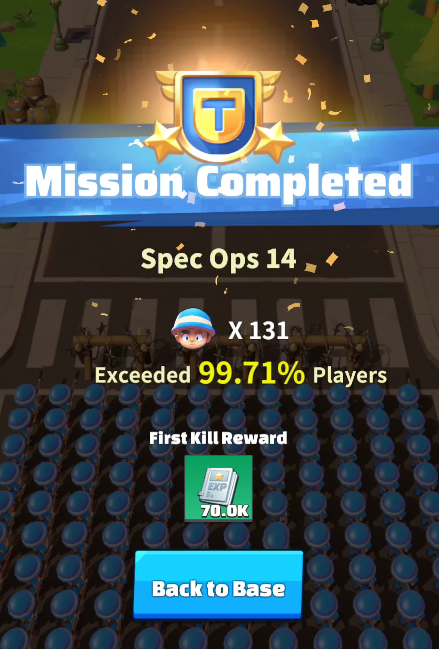 Operation Falcon - Special Ops - Completed stage