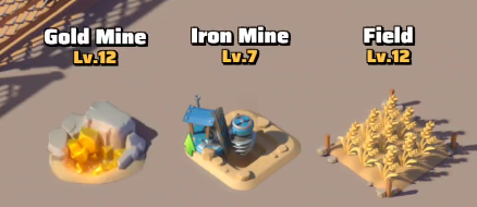 Gold mine - Iron Mine - Field