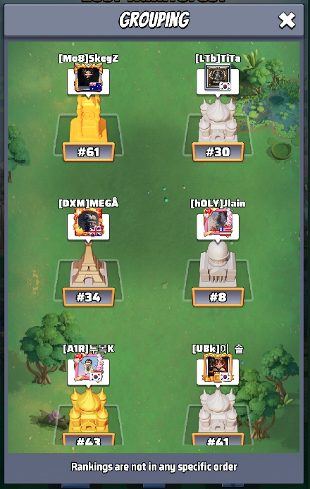 Season 6 Grouping