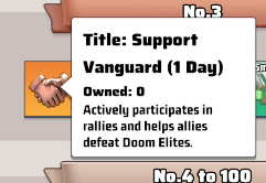 Rainforest's Wrath Ranking rewards - support vanguard