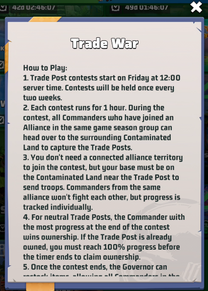 Trade war rules 1