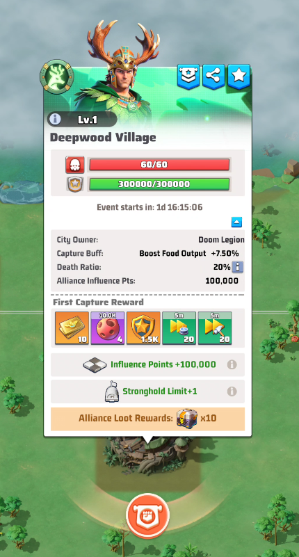 Season 6 Lv.1 City First Capture Rewards