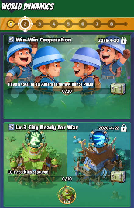 Season 6 Week 2 Win-Win Cooperation and Lv.3 City Ready for War