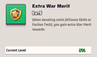 Extra War Merit